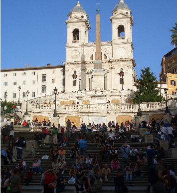 Italien Rom Städtereisen spanische Treppe Ostern Sehenswuerdigkeit